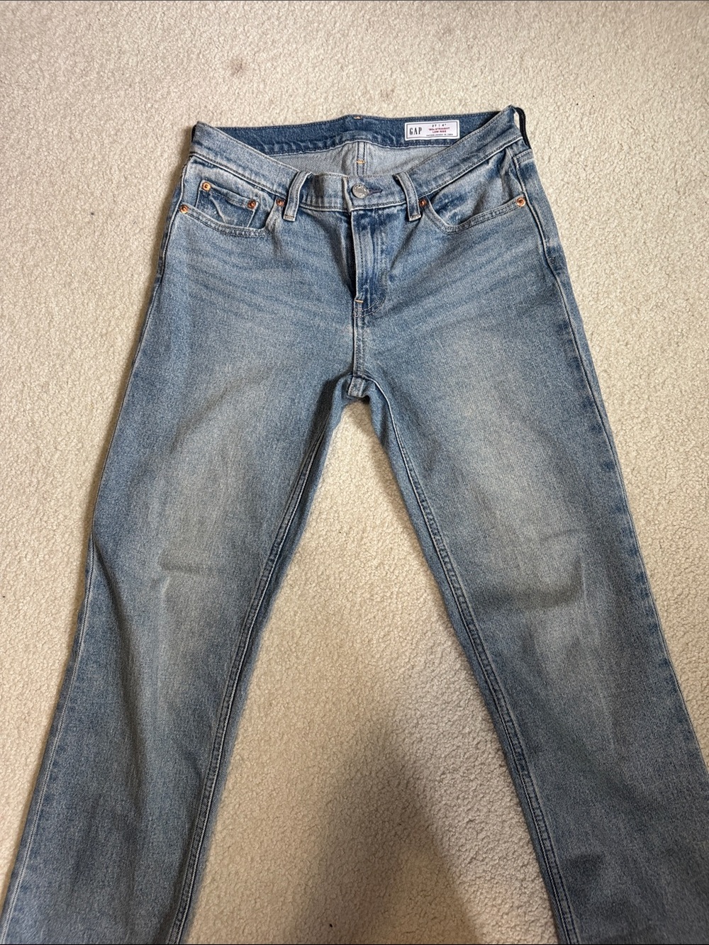 GAP Women's Light Wash Straight Leg Jeans